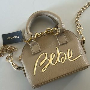 NWT Bebe purse tan